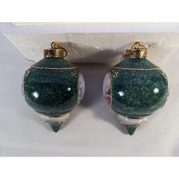 Lena Liu Treasury Of Jeweled Hummingbirds Ornaments Set 7 Bradford Editions 1999 - Picture 7 of 15